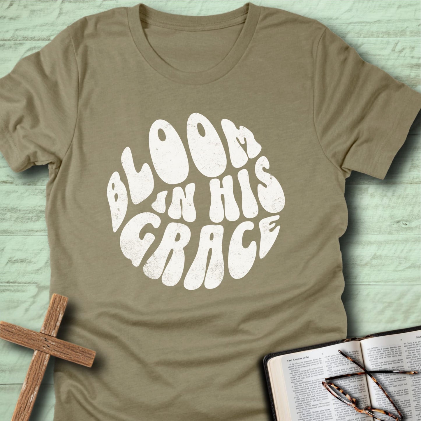 Bloom in His Grace T-Shirt