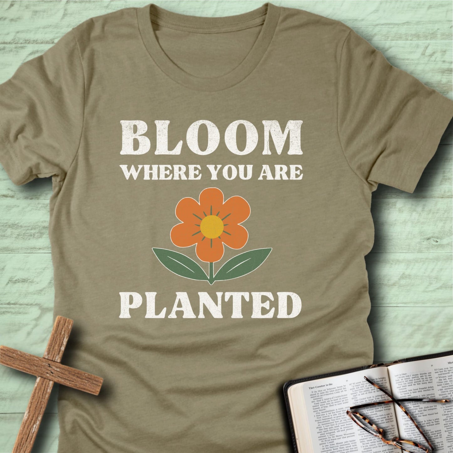 Bloom Where You Are Planted (Retro)