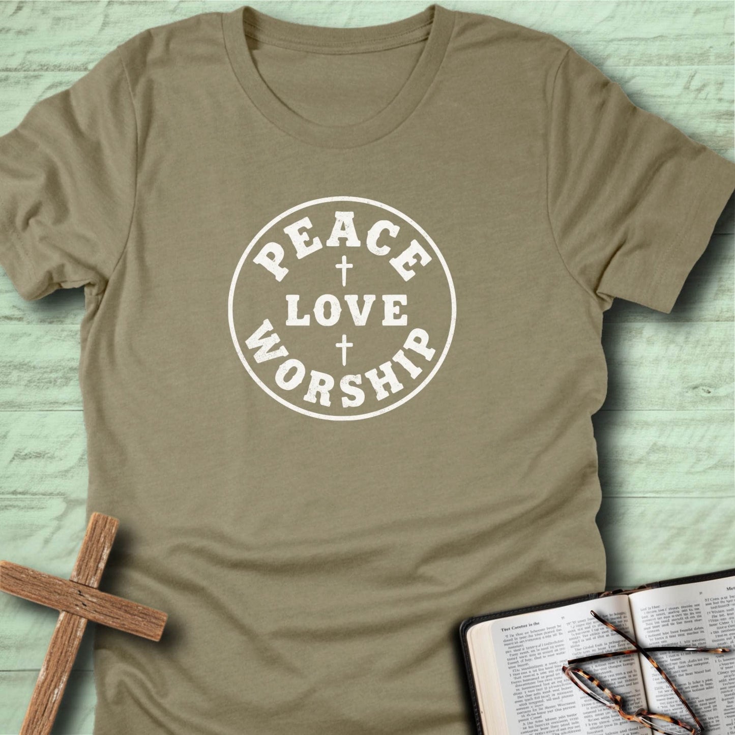 Peace + Love + Worship T-Shirt