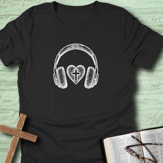 Headphones & Heart T-Shirt