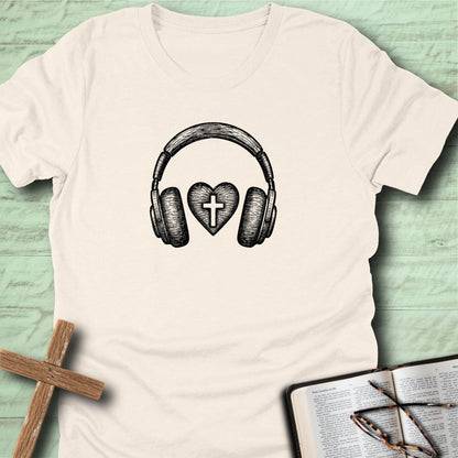 Headphones & Heart T-Shirt